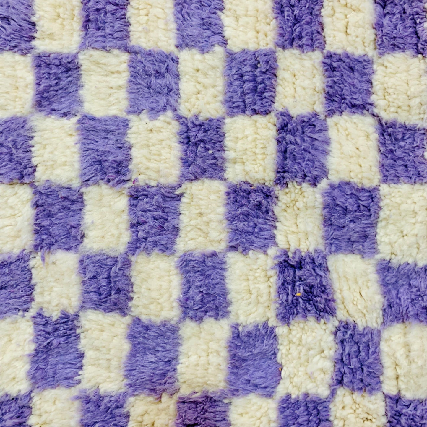 Purple Checkered rug, Berber Handwoven Checker rug