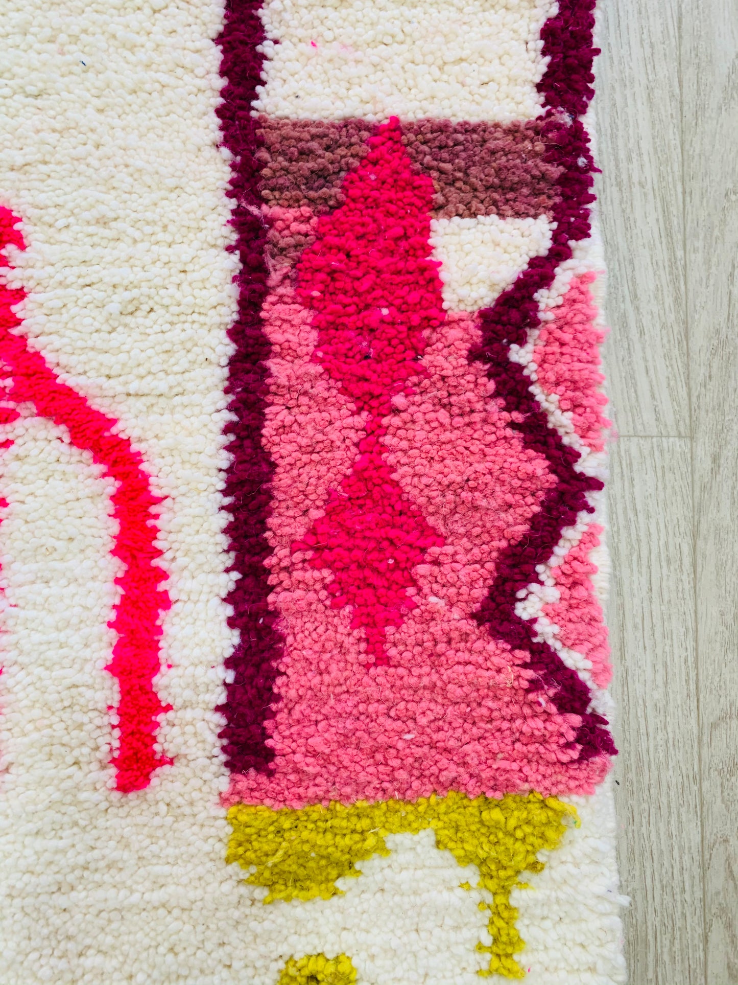 Colorful Beni Ouarain Moroccan Rug
