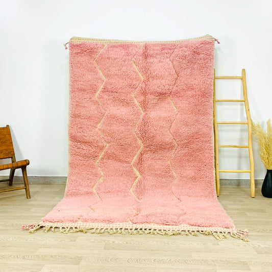 Hand-Tufted Pink Moroccan Shag Rug