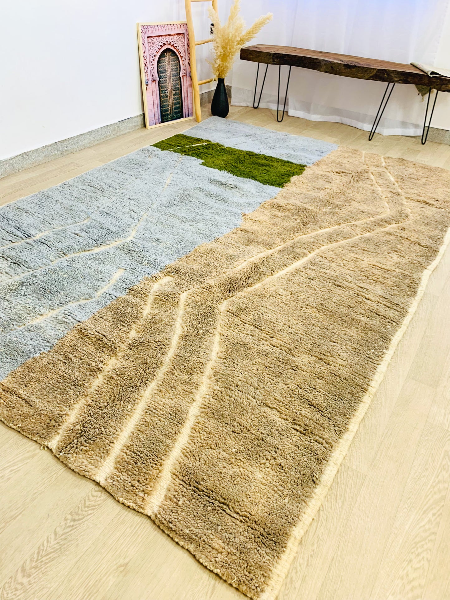 Moroccan Berber rug, Brown Shag rug