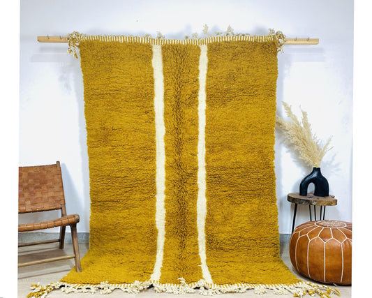 Moroccan Berber rugs, Brown and White stripes rugs