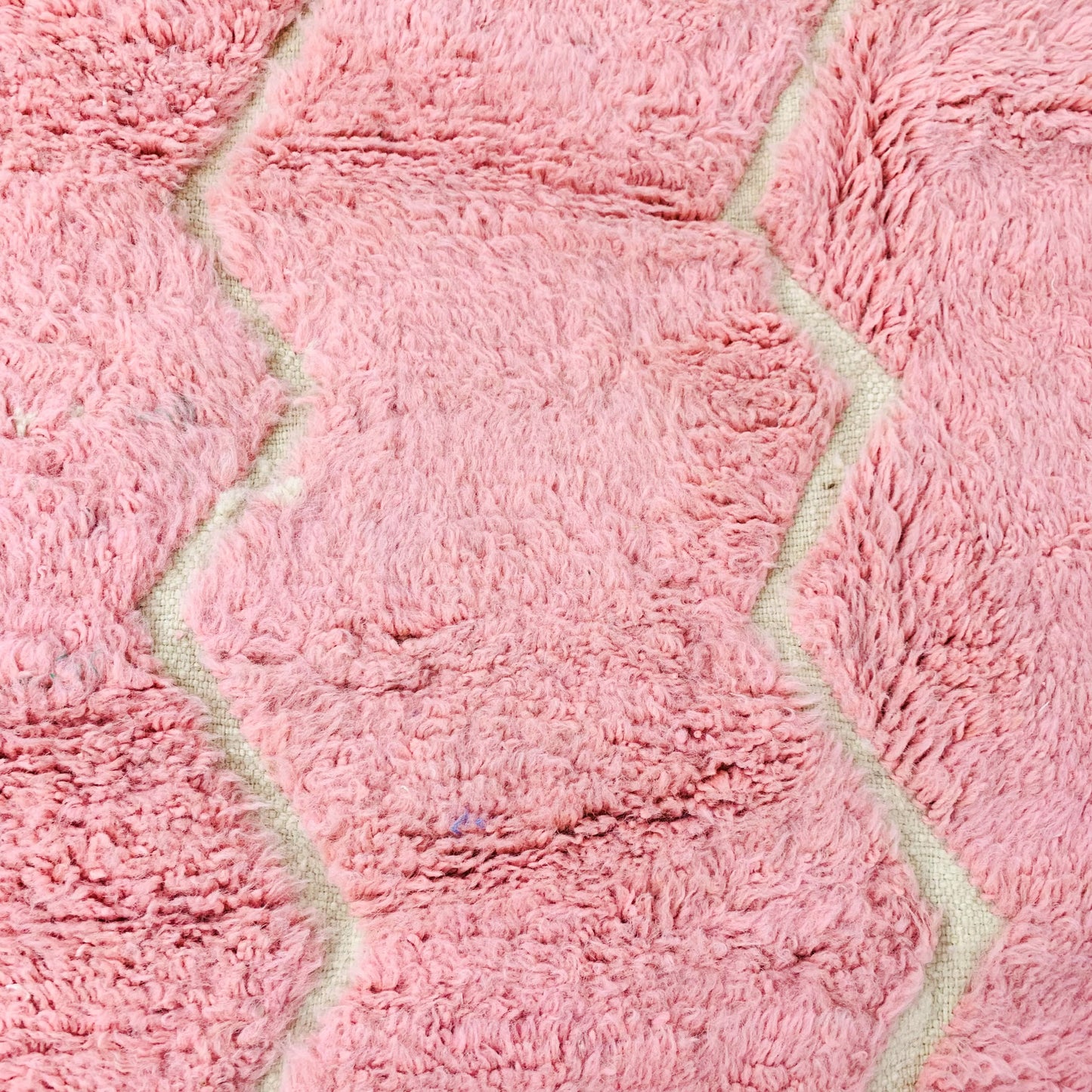 Hand-Tufted Pink Moroccan Shag Rug