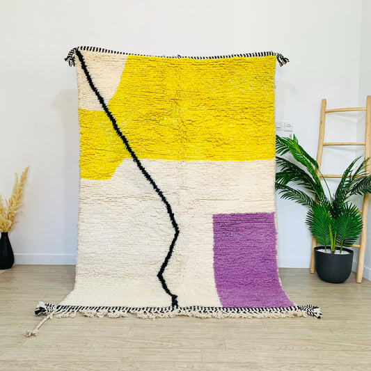 Moroccan Beni Ouarain Handmade Rug, Berber Soft wool Rug