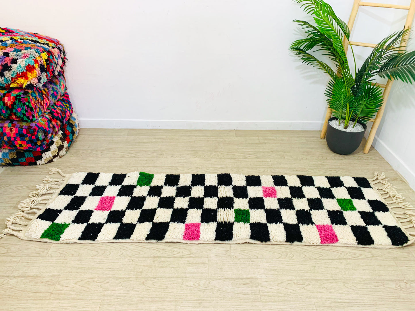 black-moroccan-checkered-rug